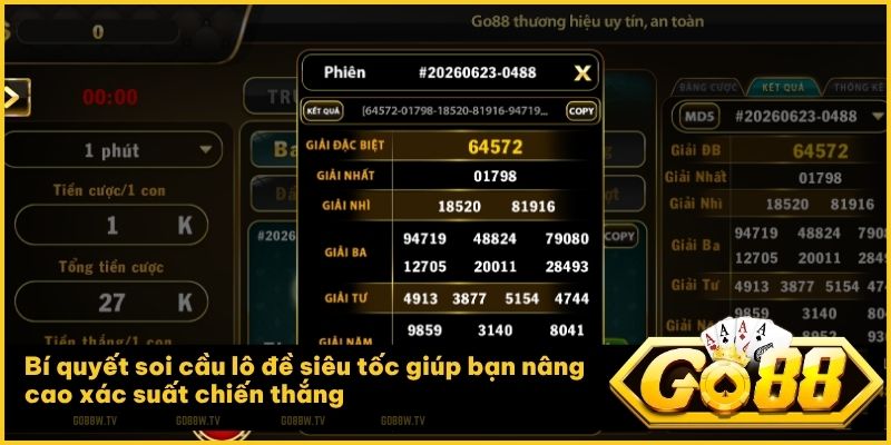 Áp dụng chiến thuật soi cầu khoa học để nâng cao tỷ lệ thắng lô đề tại Go88