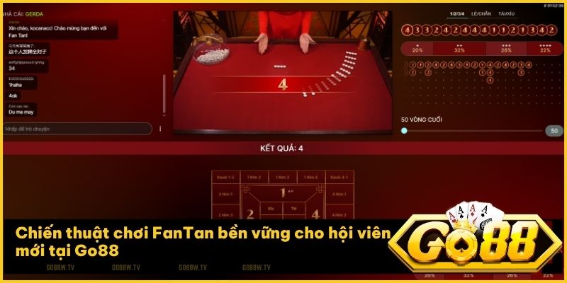 Áp dụng mẹo đặt cược thông minh để nâng cao tỷ lệ chiến thắng FanTan live Go88
