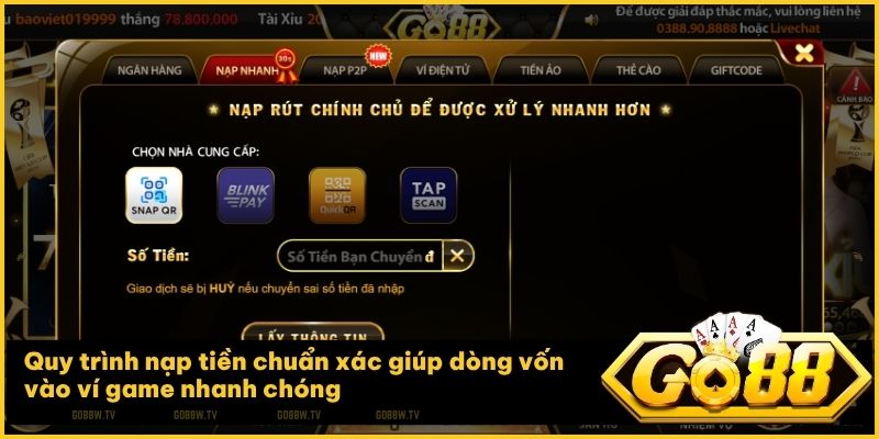 Hướng dẫn chi tiết quy trình nạp tiền Go88 an toàn và nhanh chóng nhất năm 2026