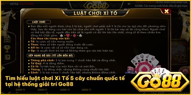Nắm vững quy tắc chia bài và thứ tự chất để làm chủ bàn cược Go88
