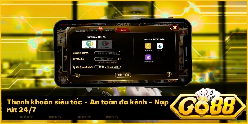 Hệ thống giao dịch tài chính đa kênh giúp người chơi nạp rút nhanh chóng