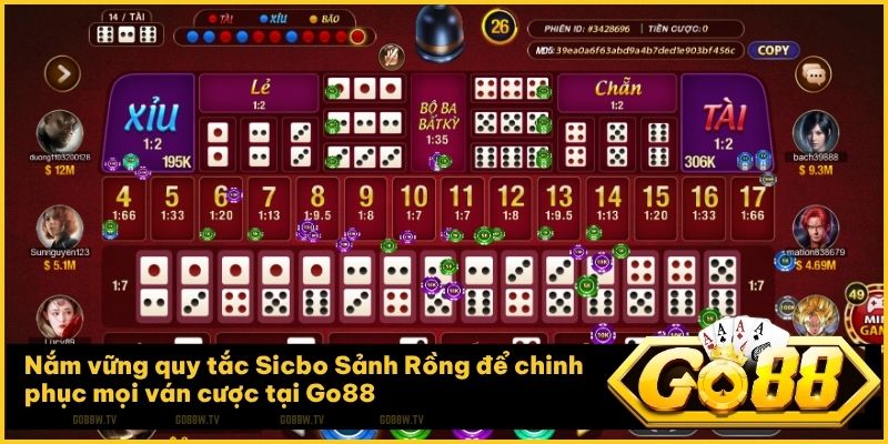 Trải nghiệm sảnh Sicbo Sảnh Rồng với không gian giải trí sang trọng chuẩn casino quốc tế